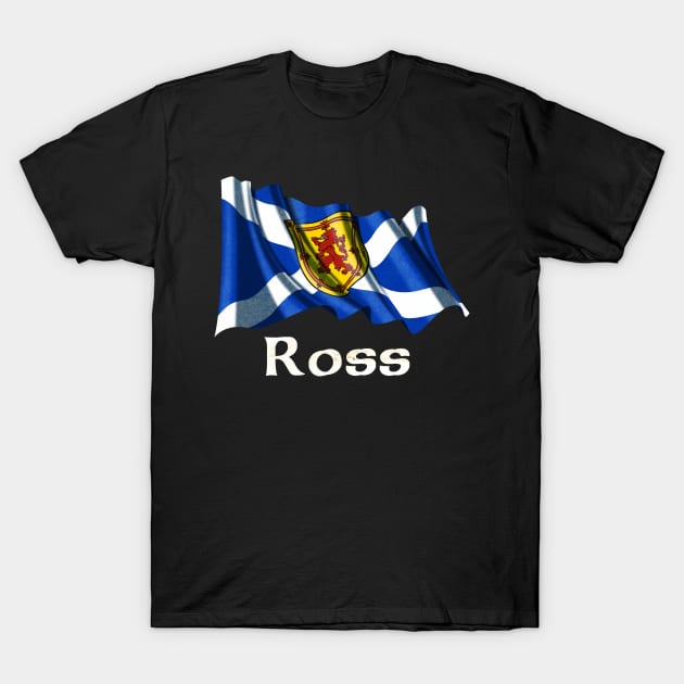 Ross Clan Scottish Flag T-Shirt by Celtic Folk